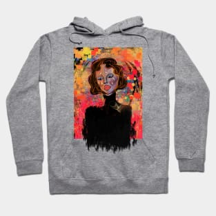 Abstract lady portrait Hoodie